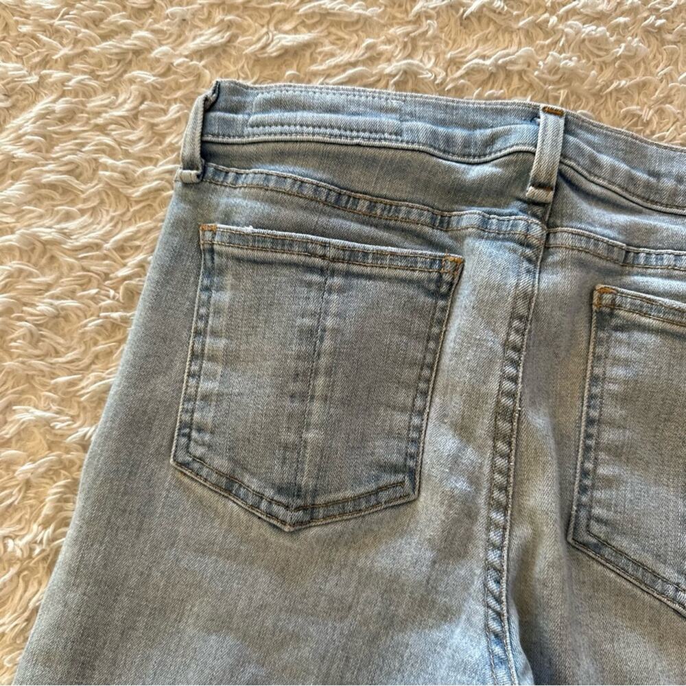 Rag & Bone Light Wash Skinny Jeans Rae Hem Distressed Size 28 - Picture 13 of 14